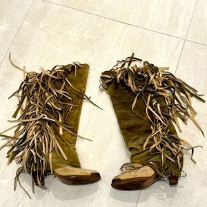 Insane vintage remake boho boots were my faves